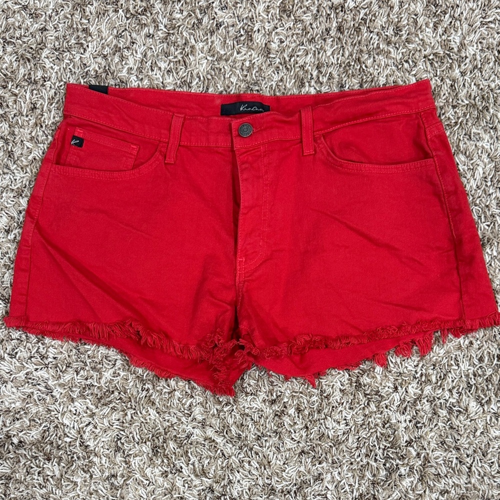 Red KanCan Women's Denim Shorts
